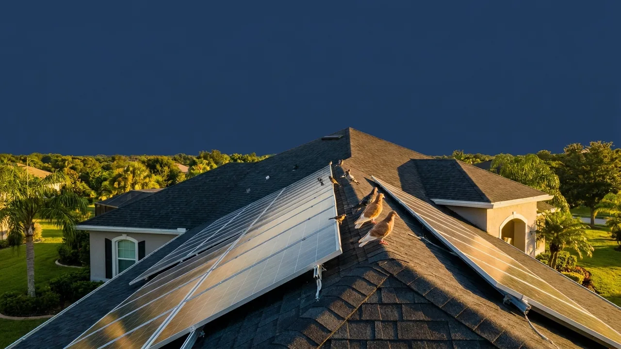 How Do You Keep Birds Out From Under Solar Panels?